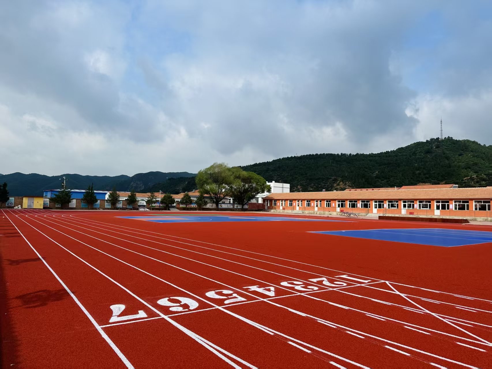 新乡市自结纹塑胶跑道人造草坪 - 方案